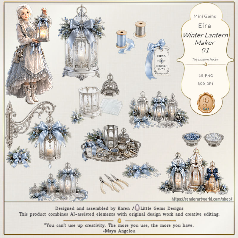 (image for) Mini Gems | CU | Eira | Winter Lantern Maker 01